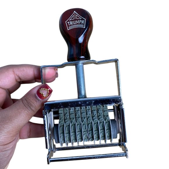 Triumph No. 2-9 Band Dater Rubber Stamp – Vintage Office Collectible‎ (E14Q) - Picture 4 of 7